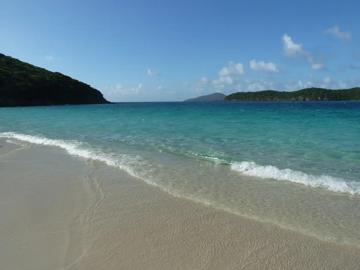 Clear turquoise water at Coki Beach