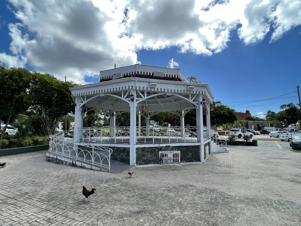 The gazebo in Emancipation Garden